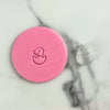 Baby dino cookie stamp with fondant imprint