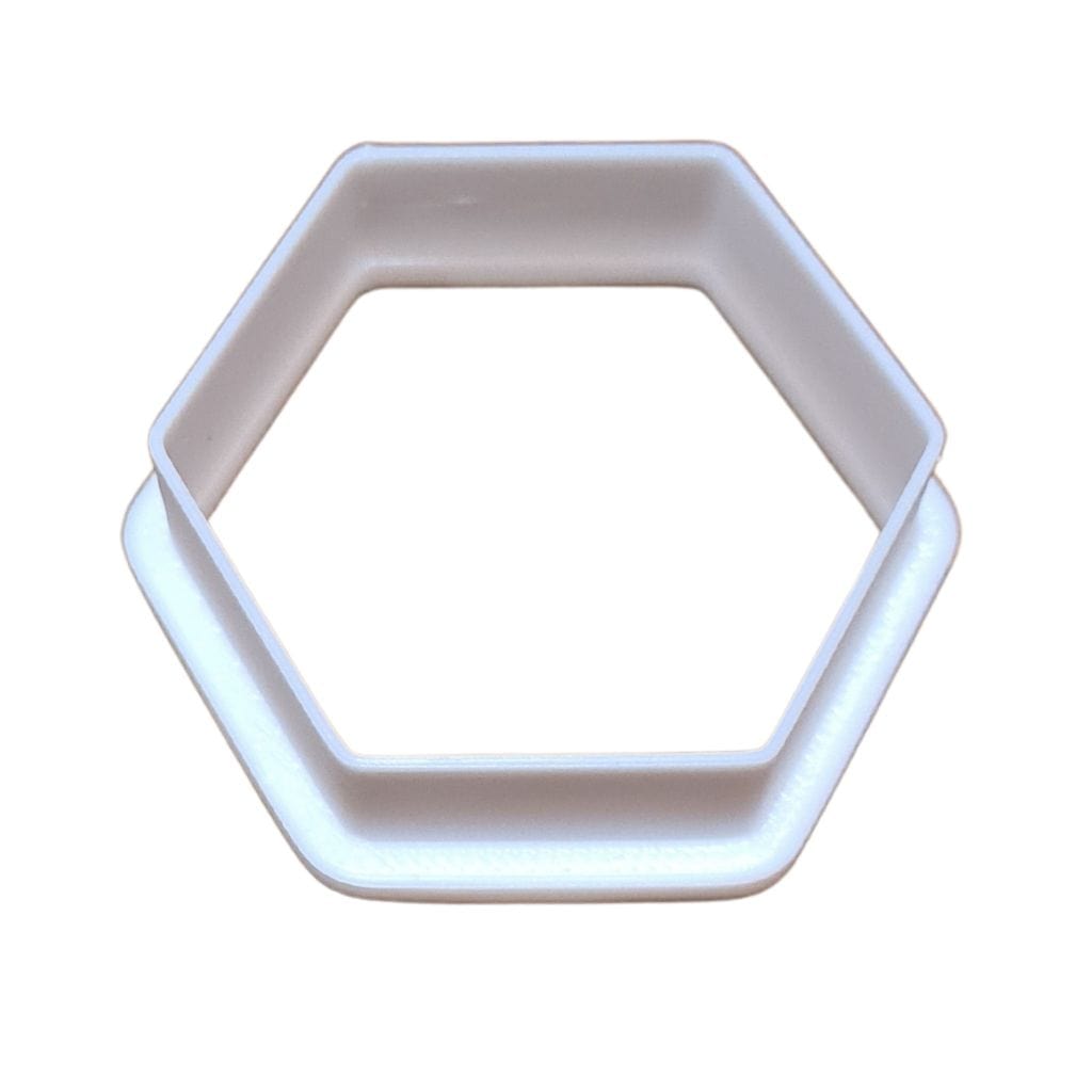 Mini hexagon cookie cutter for fondant and sugar cookies