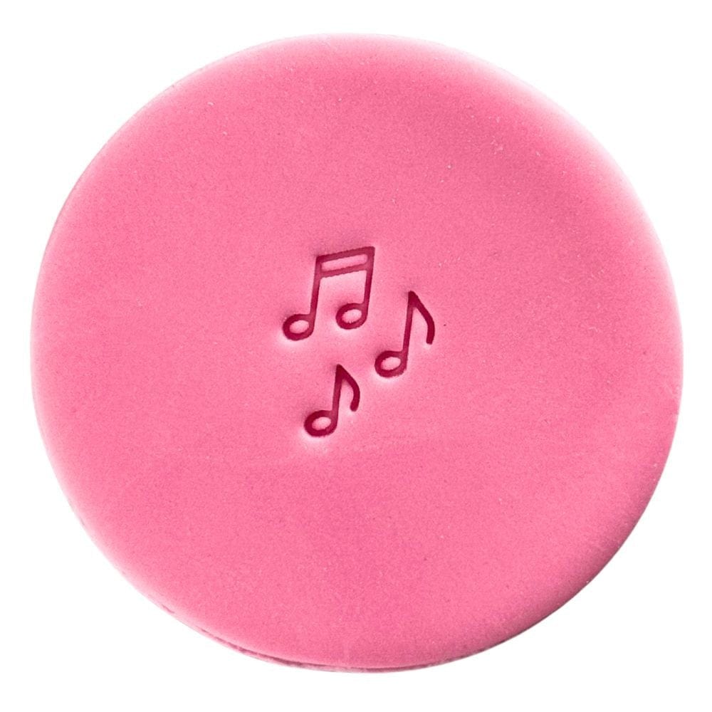 mini music notes cookie stamp fondant design
