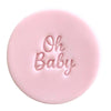 Mini Oh Baby fondant cookie stamp design – ideal for baby shower cookies