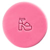 mini platform heel cookie stamp fondant design
