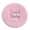 Mini Sweet Baby fondant cookie stamp design – ideal for baby shower fondant cookies