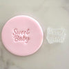 Mini Sweet Baby cookie stamp with matching fondant – perfect for decorating sweet baby cookies