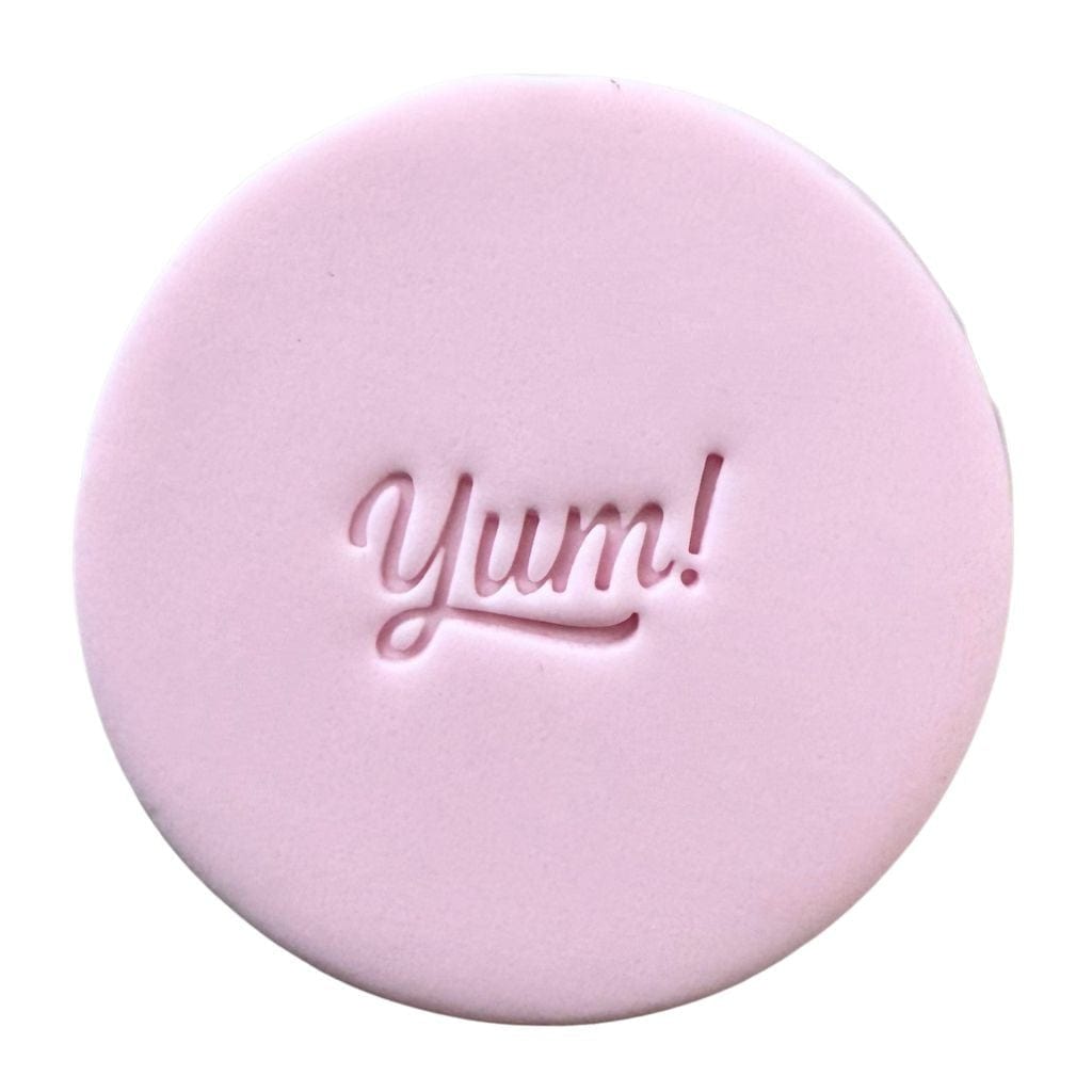 Mini Yum cookie stamp for fondant cookies