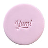 Mini Yum cookie stamp for fondant cookies