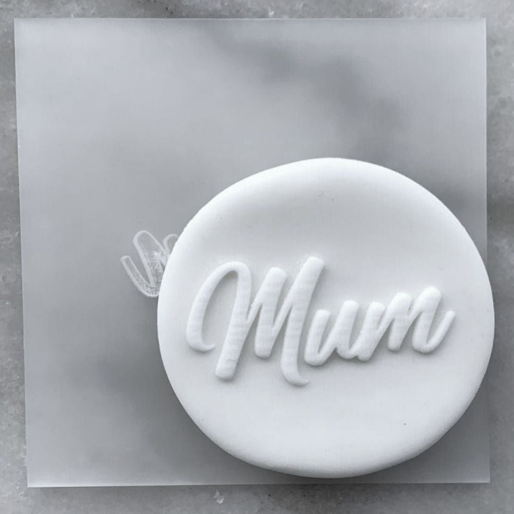 Mum Mother's Day Cookie Stamp Fondant Embosser