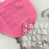 party time birthday cookie stamp embosser fondant design