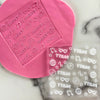 party vibes disco ball and music fondant cookie embosser