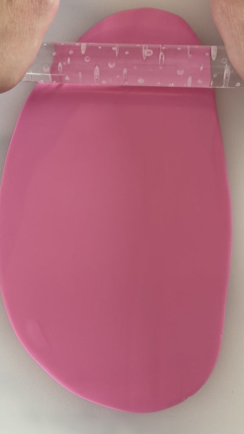Pixie Roller swiss dots embossed textured rolling pin rolling classic dot pattern into fondant