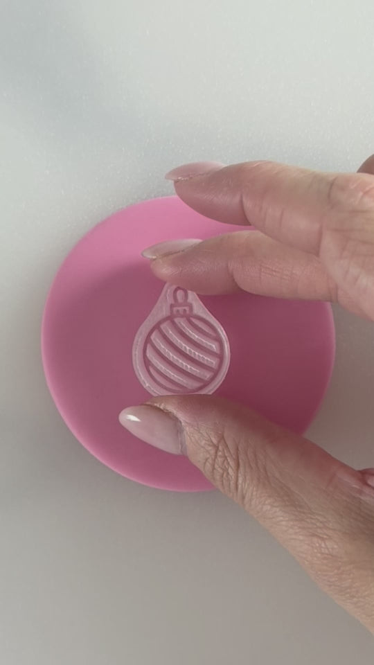 christmas bauble cookie stamps