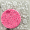 roller disco cookie stamp embosser fondant design