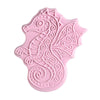 sea dragon fondant cookie made with ocean-themed cookie cutter and embosser