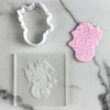 cookie cutter and stamp set featuring fantasy-style seadragon design