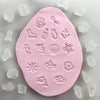 full set of under the sea cookie stamps including elegant seahorse fondant impression