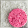 unicorn magic cookie stamp embosser fondant cookie design