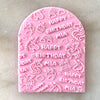 Personalised Unicorn Birthday Cookie - Acrylic Fondant Debosser