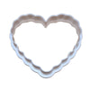 Wavy heart cookie cutter for fondant and sugar cookies