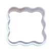 Wavy square cookie cutter for fondant and sugar cookies