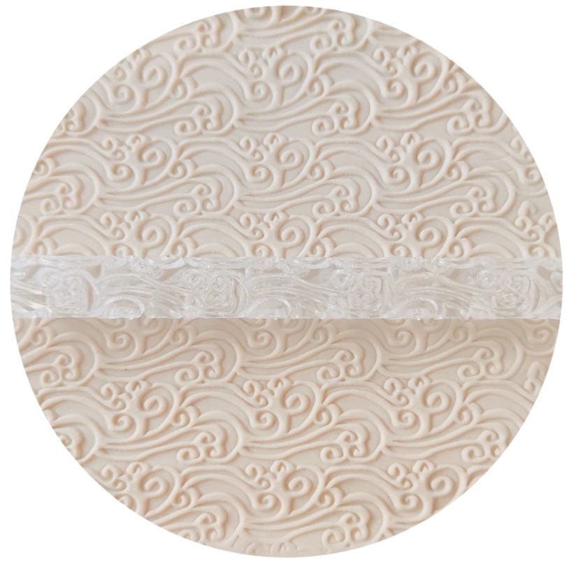 Windy Clouds Large Embossed Rolling Pin Engraved Cake Pie Baking