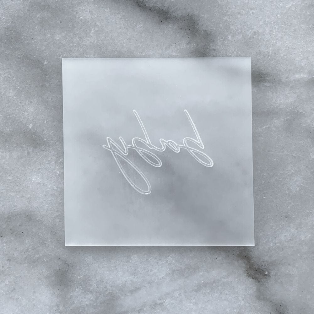 Baby Cursive Cookie Stamp – Pixie Patio