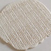 Close-up of Acrylic Embossed Rolling Pin with Bamboo Tree Design | Ideal for Fondant Details