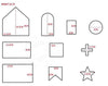 Christmas Gingerbread House Stainless Steel Cookie Cutter Set