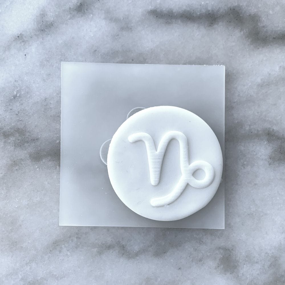 Zodiac Birthday Star Sign Acrylic Debosser Cookie Stamp Raised Fondant