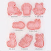 Cute Cat Cookie Cutter Stamp Embosser Set