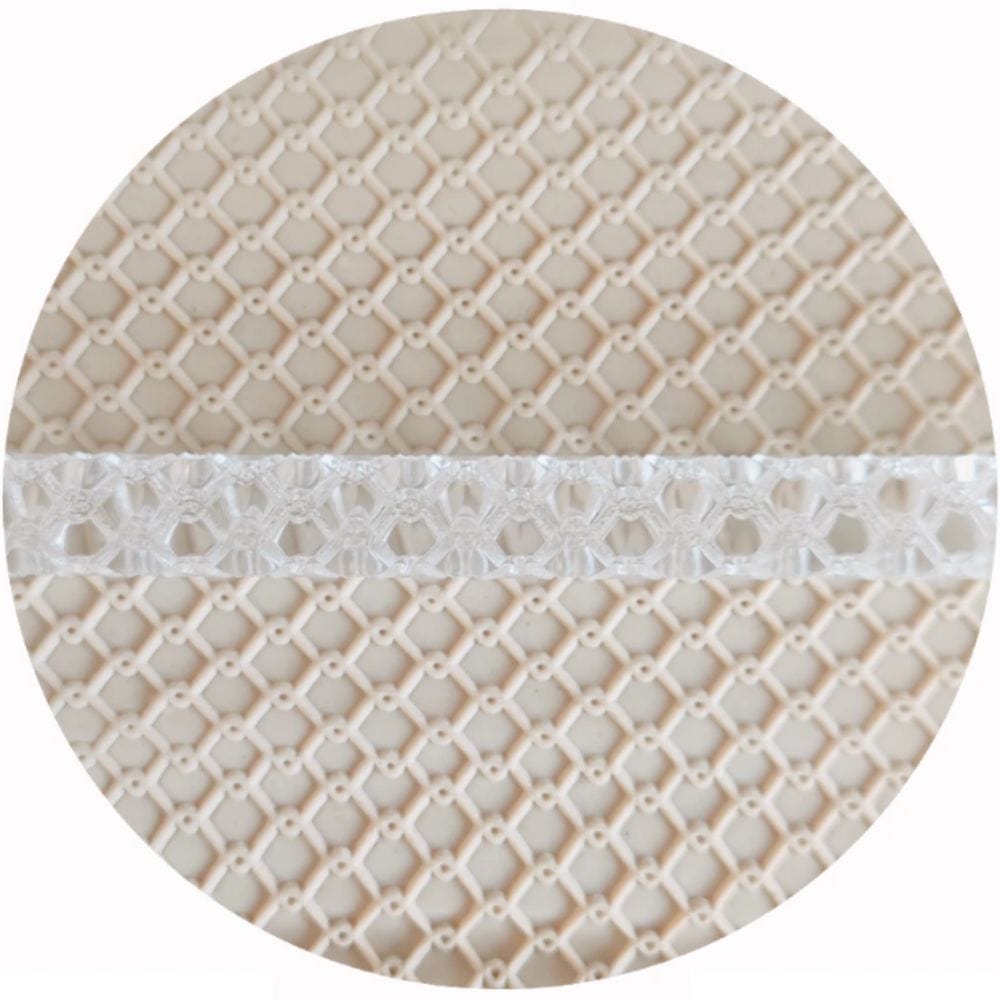 Chain Mail Fence Pattern Embossed Rolling Pin Engraved Cookie Baking Decorative