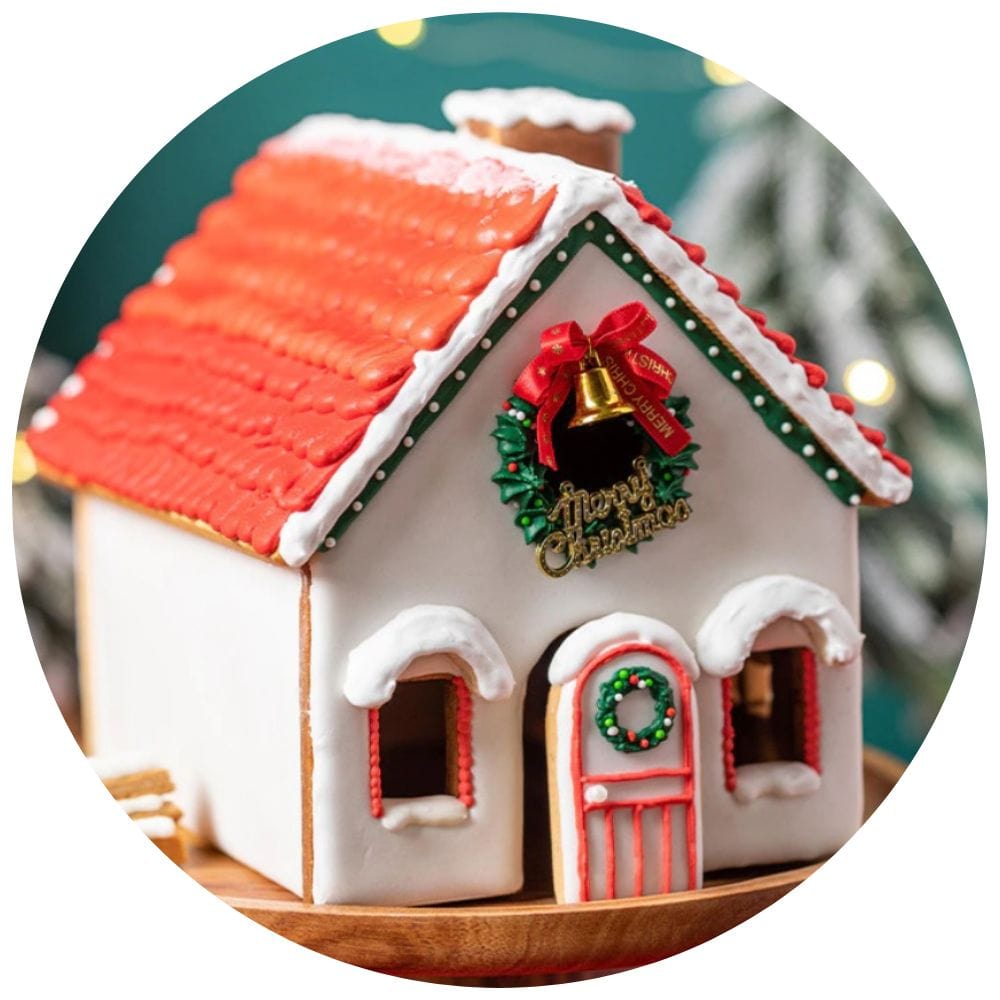 Christmas Gingerbread House Stainless Steel Cookie Cutter Set
