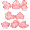 Fairy Tale Princess Cute Cookie Cutter Stamp Embosser Set