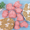 Fairy Tale Princess Cute Cookie Cutter Stamp Embosser Set