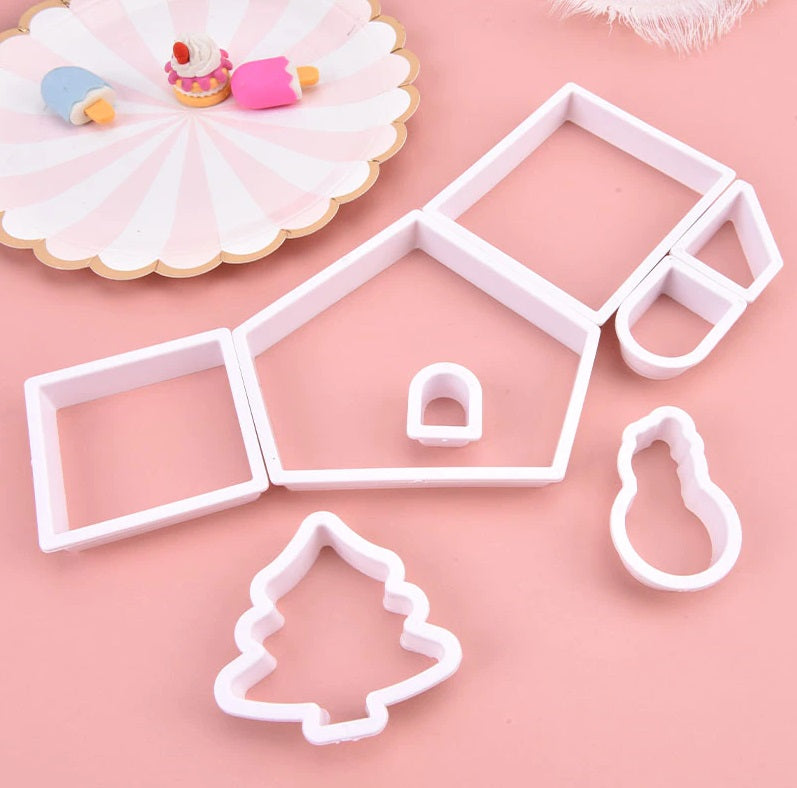 Christmas Gingerbread House Cookie Cutter Set