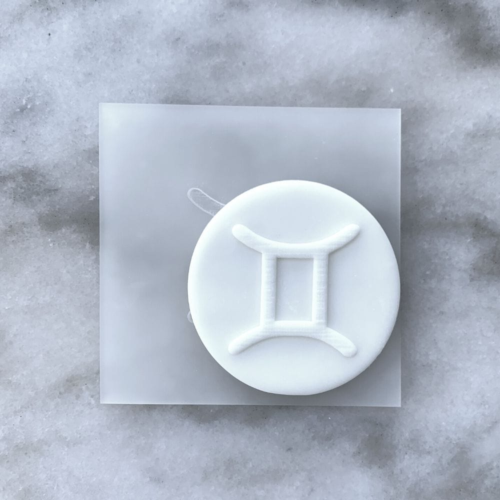 Zodiac Birthday Star Sign Acrylic Debosser Cookie Stamp Raised Fondant