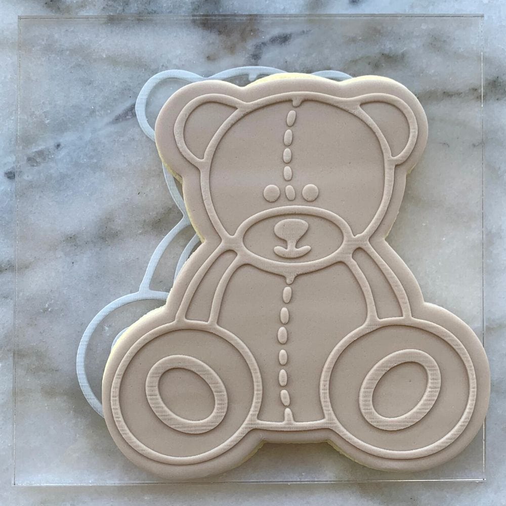 Teddy Bear Bust Cookie Cutter