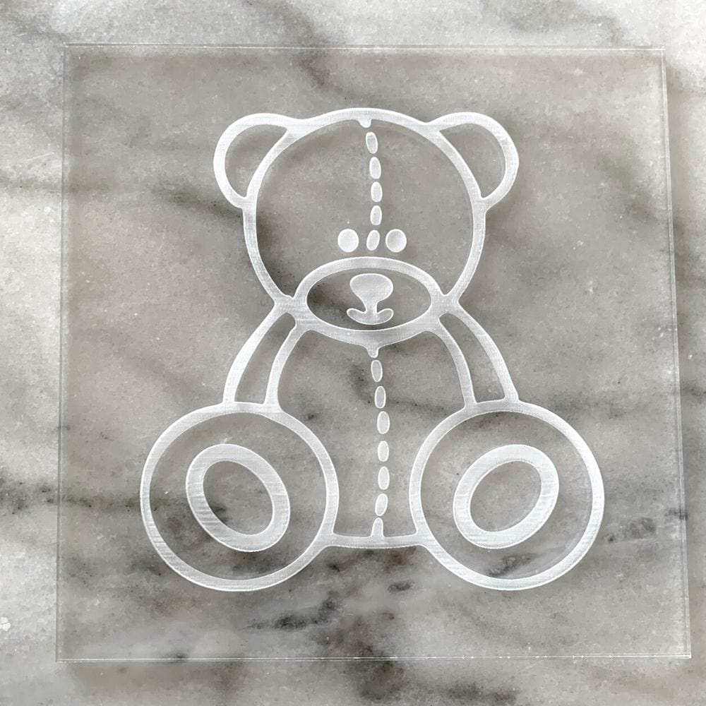 Giant Teddy Bear Cookie Cutter And Stamp Embosser Set