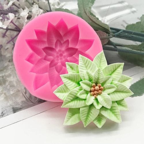 Leafy Plant Silicone Mould Set Baking Dessert Cakes Cookies Fondant