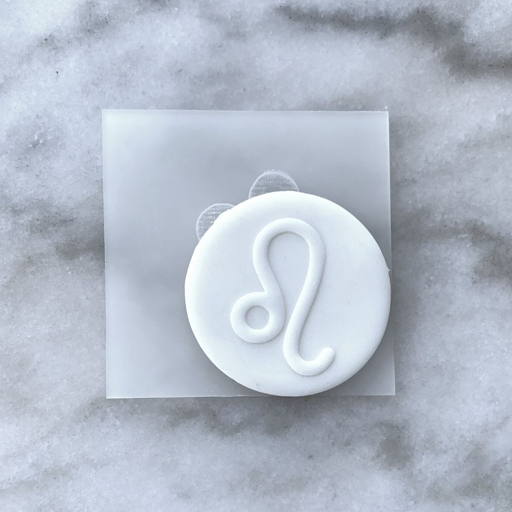 Zodiac Birthday Star Sign Acrylic Debosser Cookie Stamp Raised Fondant