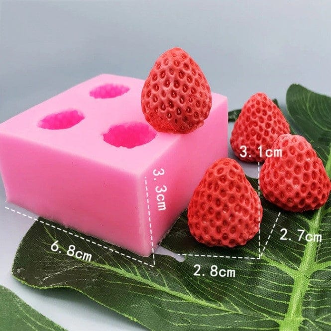Strawberry Silicone Mould Baking Desserts Fondant