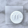 Zodiac Birthday Star Sign Acrylic Debosser Cookie Stamp Raised Fondant