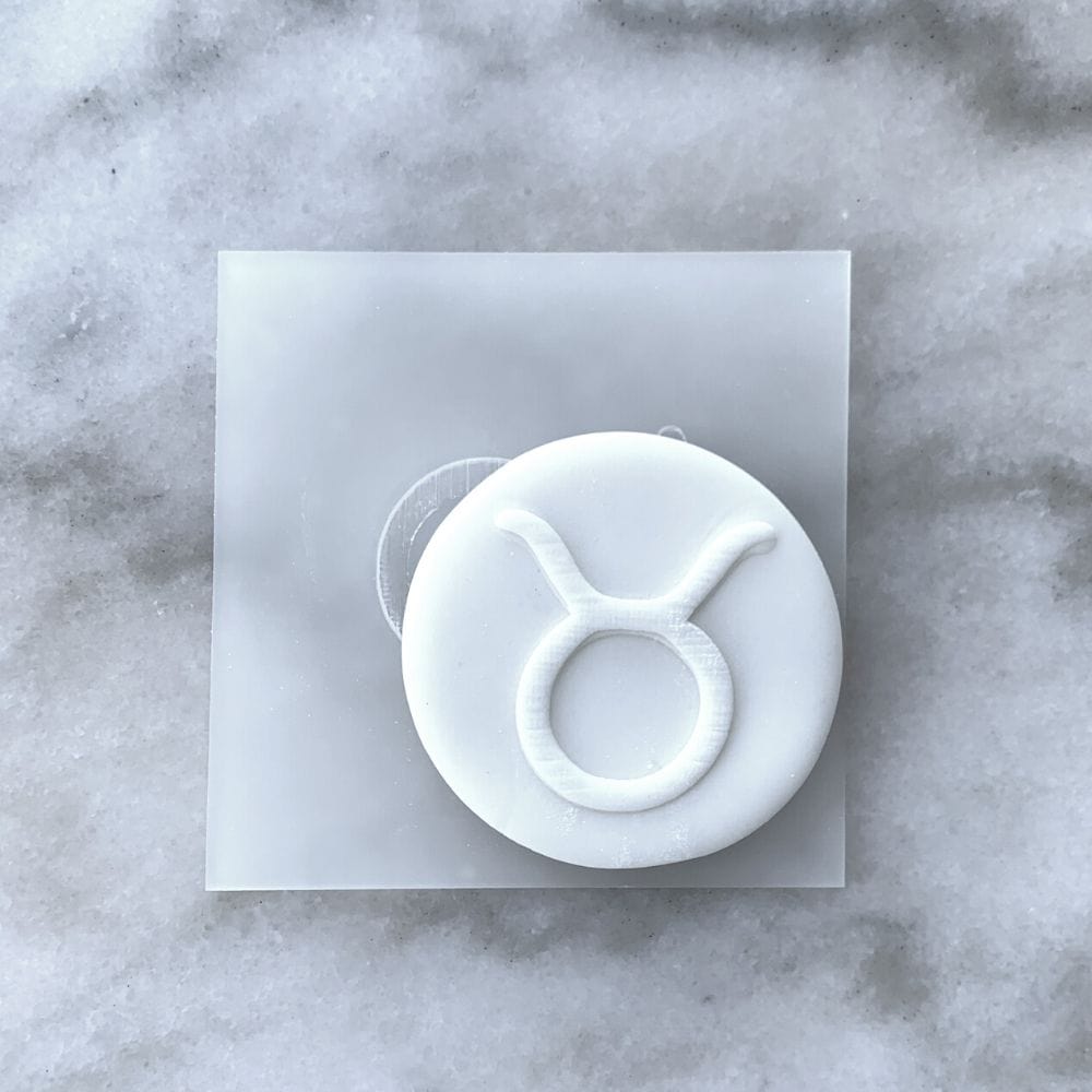 Zodiac Birthday Star Sign Acrylic Debosser Cookie Stamp Raised Fondant