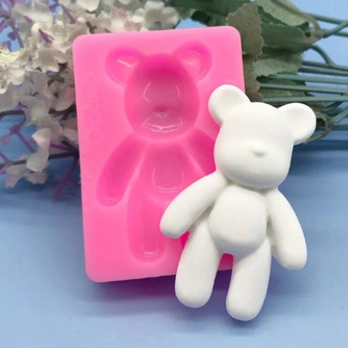Teddy Bear Silicone Mould Set Baking Dessert Cakes Cookies Fondant