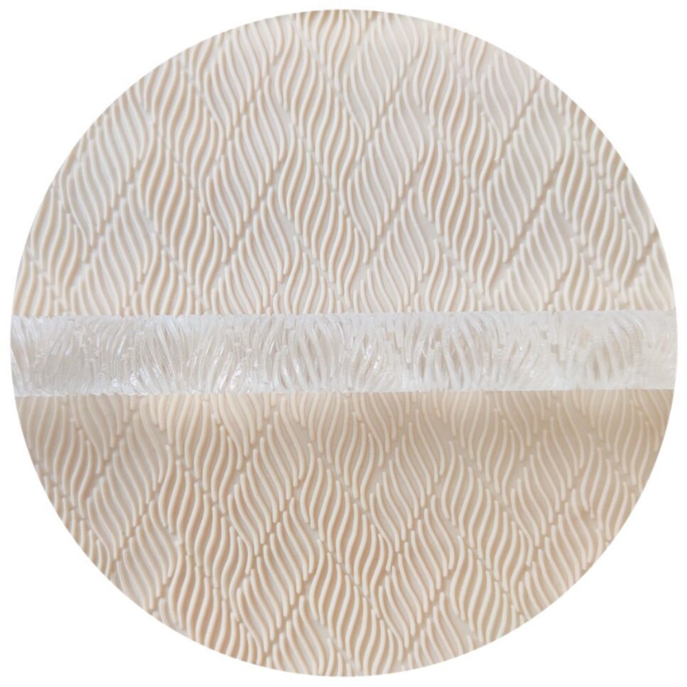 Wavy Pattern Embossed Rolling Pin Engraved Textured Decorative