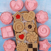 Biscuit Cookie Cutter Stamp Embosser Set