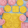 Biscuit Cookie Cutter Stamp Embosser Set