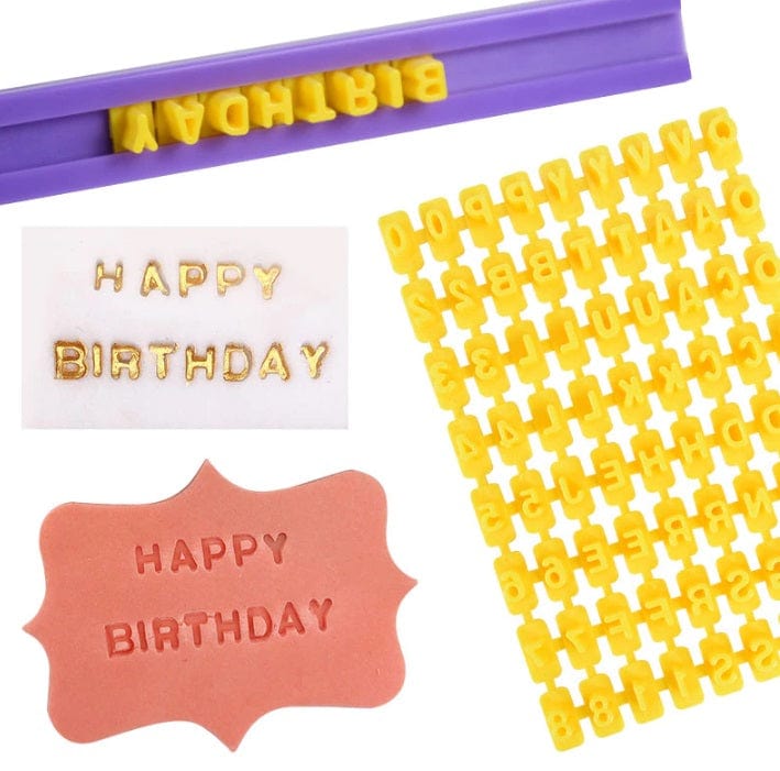 Alphabet Printing Mould Font Set