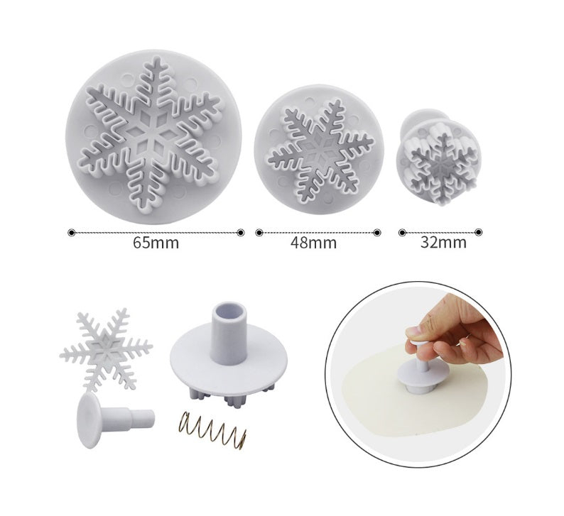 Christmas Snowflake Cookie Cutter Set