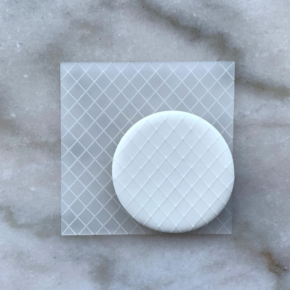 Cross Hatch Cookie Stamp