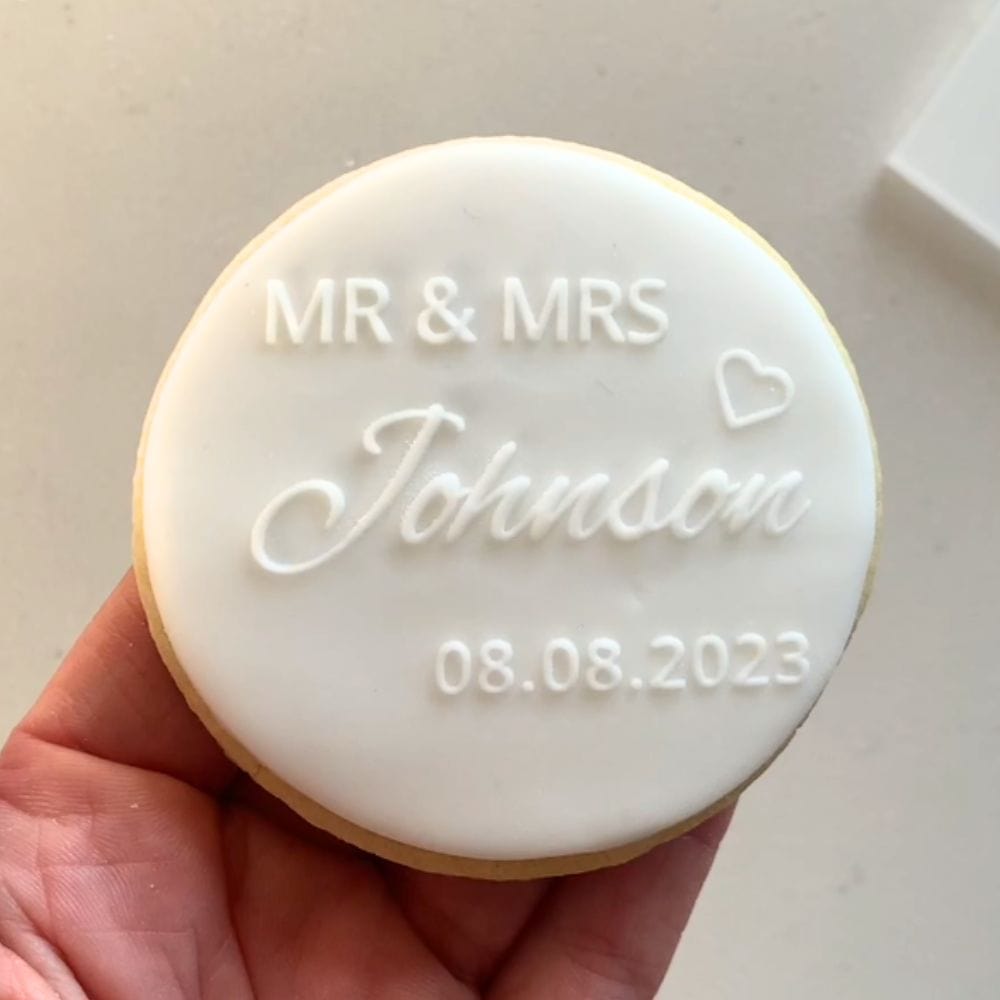 Custom Embosser Cookie Stamp Raised Fondant