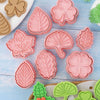 Load image into Gallery viewer, Cute Leaves Cookie Cutter Stamp Embosser Set